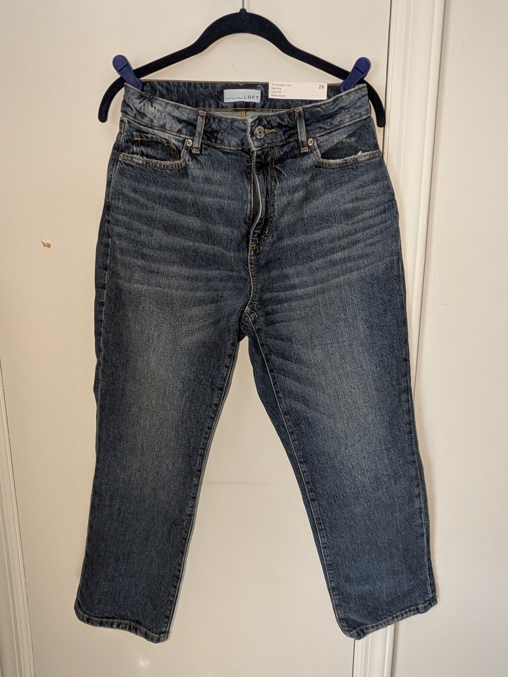 NWT: WOMENS ANN TAYLOR LOFT: THE STRAIGHT CROP SIZE 26 PETITE